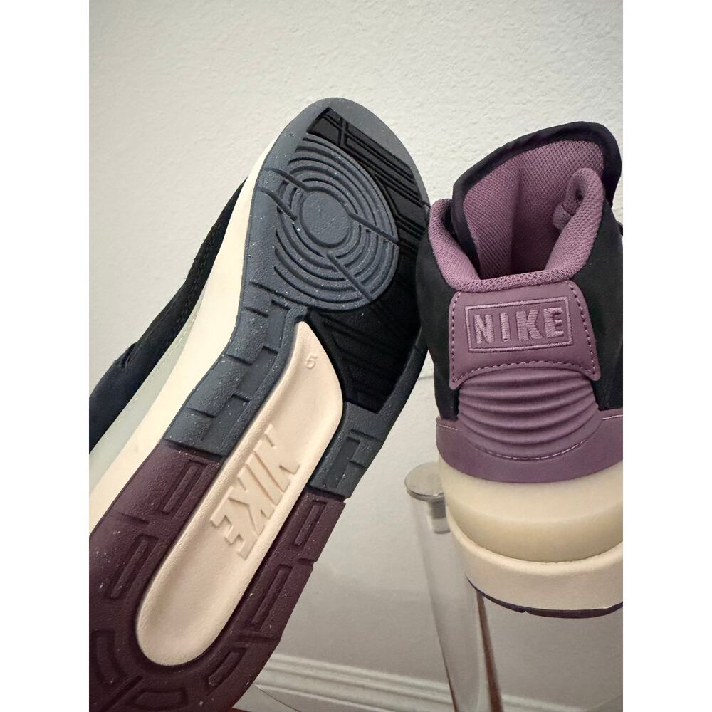 New women’s Nike Jordan 2 retro mauve noir sneakers sz 6.5 - Picture 8 of 9